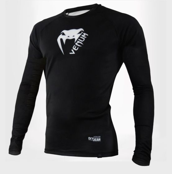 Rashguard VENUM ML Basic Black – Preta - Image 2