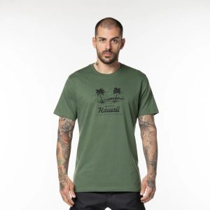 Camiseta RVCA M/C Dorado – Verde