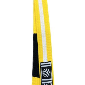 Faixa Jiu Jitsu KTSU Padrão – Amarelo/Branco