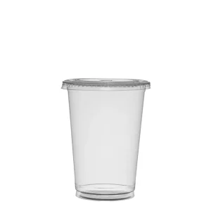 Taça (Copo) em rPET com Tampa Oval sem Furo 55cl (Aferido a 40cl)