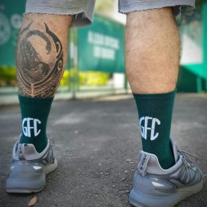 Meia casual cano longo GFC Verde