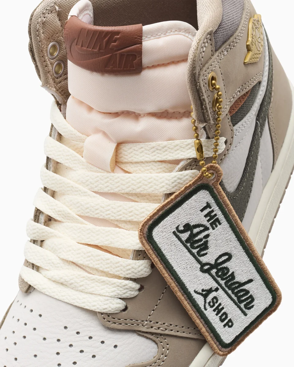 Air Jordan Women's 1 Retro HI OG "Khaki" - Image 9