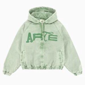 Sweatshirt com fecho com logótipo Boxy Arte Antwerp Polyform Canvas para homem
