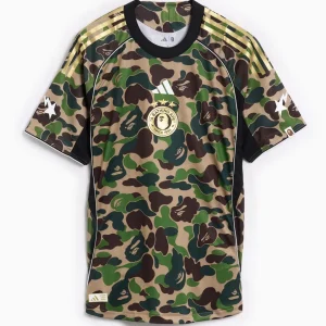 Jersey T-Shirt com gráfico Slim adidas Originals x BAPE Football para homem